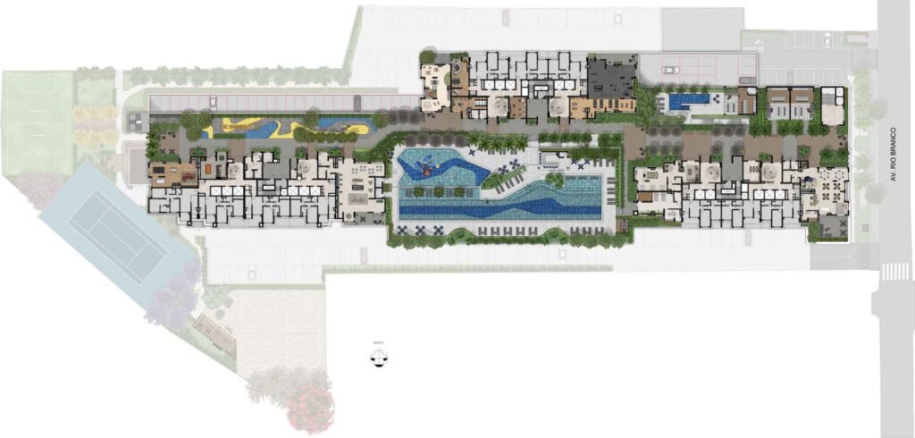 Implantação 3º pavimento - Lazer